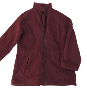 Eddie Bauer Women's Full-Zip Fleece - Maroon, Large